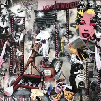 Collages titled "MARILYN 2" by Marialine Beck, Original Artwork, Collages