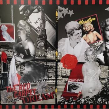 Collages titled "MARILYN 1" by Marialine Beck, Original Artwork, Collages