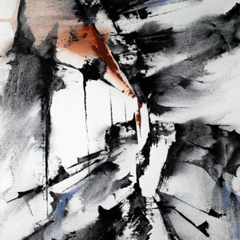 Schilderij getiteld "Hall of Humanity" door Maria Lorena Lehman, Origineel Kunstwerk, Aquarel