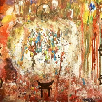 Pittura intitolato "peace.jpg" da Mariam Beqqal, Opera d'arte originale, Acrilico