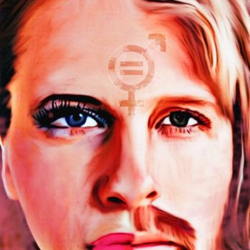 Digitale Kunst mit dem Titel "Equality" von Maria Mata, Original-Kunstwerk, Digitale Malerei