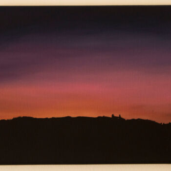 Pittura intitolato "Pink Sunset" da Mariana Araújo, Opera d'arte originale, Olio