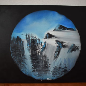 Schilderij getiteld "The Mountain" door Mariana Castro, Origineel Kunstwerk, Acryl
