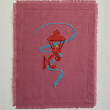 Art textile intitulée "The Grace" par Mariana Ivanova, Œuvre d'art originale, Broderie