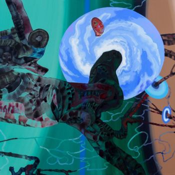 Peinture intitulée "Ocarina" par Marian Cizmarik, Œuvre d'art originale, Acrylique