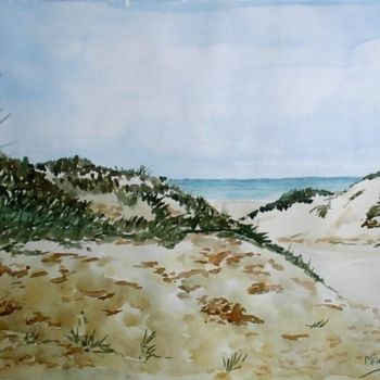 Pittura intitolato "Dunes au Portugal" da Marian Cobos, Opera d'arte originale