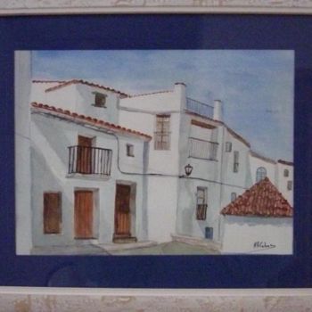 Malerei mit dem Titel "Village andalou" von Marian Cobos, Original-Kunstwerk