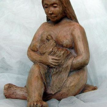 Sculptuur getiteld "Maternité II" door Marian Cobos, Origineel Kunstwerk