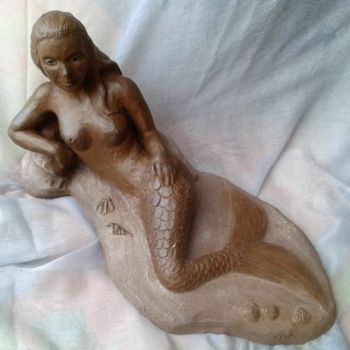 Sculpture titled "Sirène" by Marian Cobos, Original Artwork, Ceramics