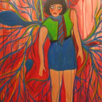 Painting titled "Puppet girl" by Mariandra X, Original Artwork