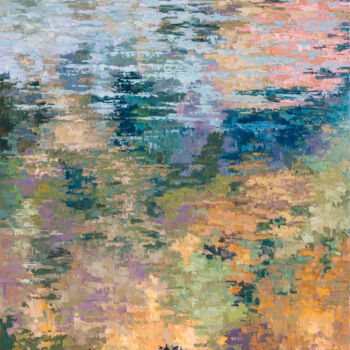 Картина под названием "Отражение II Reflec…" - Marianna Chayka, Подлинное произведение искусства, Масло Установлен на Деревя…