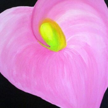 Schilderij getiteld "Pink Lily" door Marianna Chiodo, Origineel Kunstwerk
