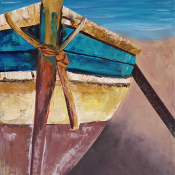 Pittura intitolato "IN THE BEACH" da Marianna Skartsari, Opera d'arte originale, Acrilico