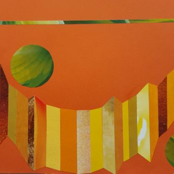 Collages titulada "green-sun-country.j…" por Marianne Camus, Obra de arte original