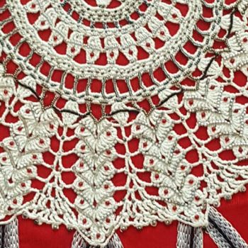 Art textile intitulée "steel-star-detail.j…" par Marianne Camus, Œuvre d'art originale