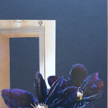 Collages intitulée "noir 2" par Marianne Camus, Œuvre d'art originale, Collages