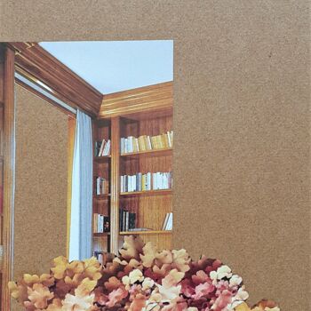 Collages getiteld "Brun 3" door Marianne Camus, Origineel Kunstwerk, Collages