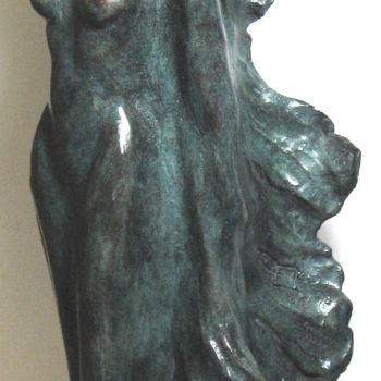 Sculptuur getiteld "LA VAGUE" door Marianne Mas, Origineel Kunstwerk, Gietwerk