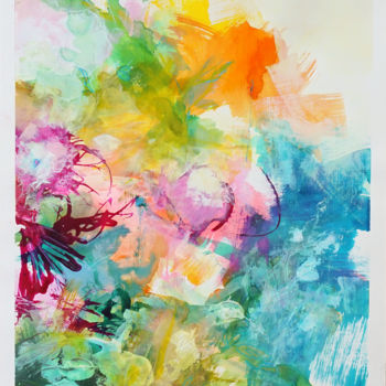 Peinture intitulée "bloom-01.jpg" par Marianne Quinzin, Œuvre d'art originale, Acrylique