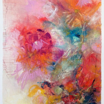 Peinture intitulée "# Bloom 08" par Marianne Quinzin, Œuvre d'art originale, Huile