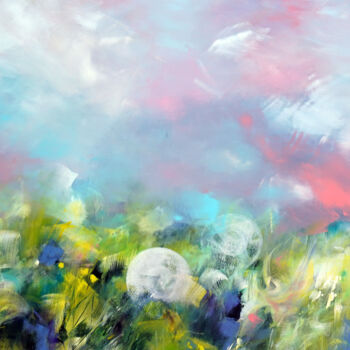 Pintura titulada "Pollen dance" por Marianne Quinzin, Obra de arte original, Acrílico