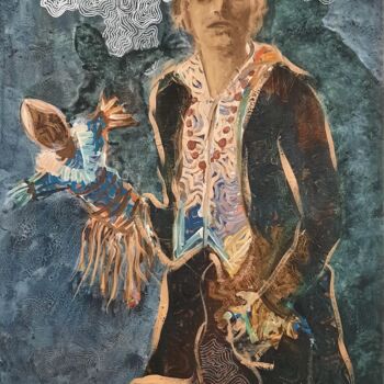 Ζωγραφική με τίτλο "The world of Emmy H…" από Marianne Simonin, Αυθεντικά έργα τέχνης, Λάδι Τοποθετήθηκε στο Ξύλινο φορείο σ…