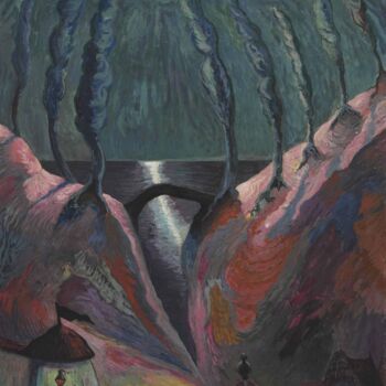 Pittura intitolato "Nuit fantastique" da Marianne Von Werefkin, Opera d'arte originale, Olio