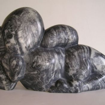 Sculpture titled ""Volupté"" by Marianne Monnoye-Termeer, Original Artwork, Stone