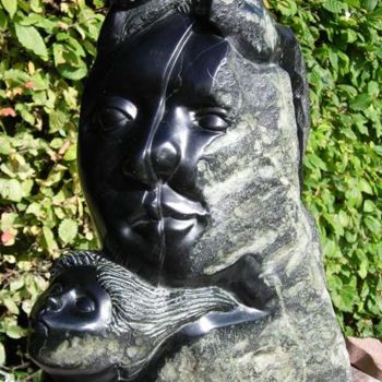 Sculpture intitulée "Valse a 3 temps" par Marianne Monnoye-Termeer, Œuvre d'art originale, Pierre