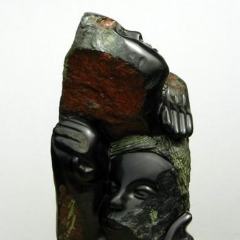 Sculpture titled "" FUSION "" by Marianne Monnoye-Termeer, Original Artwork, Stone