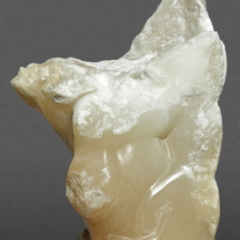 Sculpture intitulée "Mi ange-Mi Démon" par Marianne Monnoye-Termeer, Œuvre d'art originale, Pierre