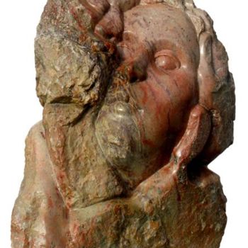 Sculpture titled "" Valse Rose "" by Marianne Monnoye-Termeer, Original Artwork, Stone