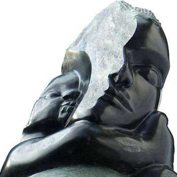 Sculpture titled "Entre Terre et Mère…" by Marianne Monnoye-Termeer, Original Artwork