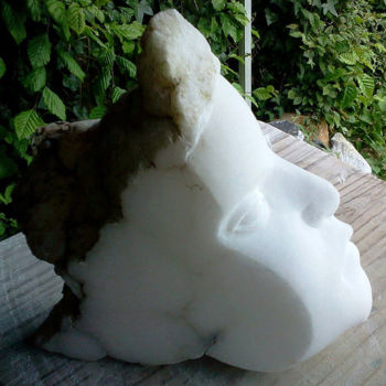 Skulptur mit dem Titel "" ALTER - EGO "" von Marianne Monnoye-Termeer, Original-Kunstwerk, Stein