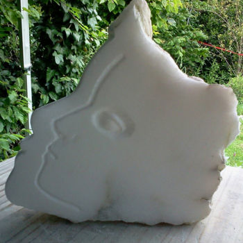 Sculpture titled "" ALTER - EGO " - a…" by Marianne Monnoye-Termeer, Original Artwork, Stone