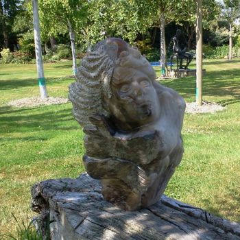 Sculpture titled "" CHRYSALIDE "" by Marianne Monnoye-Termeer, Original Artwork, Stone