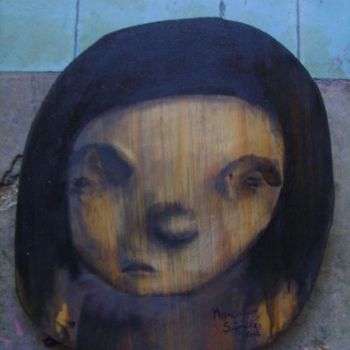 Painting titled "Cara 1" by Mariano Sánchez, Original Artwork