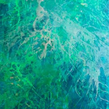 Peinture intitulée "plankton" par Marie Prat, Œuvre d'art originale, Acrylique Monté sur Châssis en bois