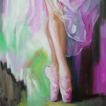 Painting titled "La danza" by Maria Teresa Aroz Ibañez, Original Artwork