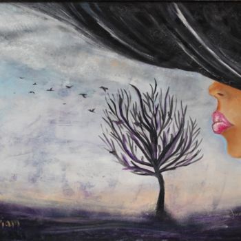 Painting titled "The wind of change" by Maria Tinkoff, Original Artwork, Oil