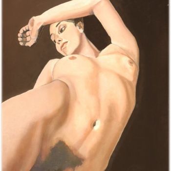 Painting titled "Desnudo" by María Valeria Fourcade, Original Artwork