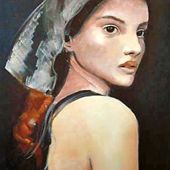 Pintura titulada "María María" por María Valeria Fourcade, Obra de arte original