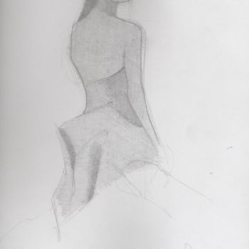 Disegno intitolato "Figurín II" da María Valeria Fourcade, Opera d'arte originale