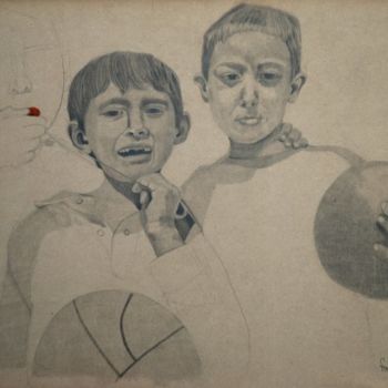 「El silbato rojo」というタイトルの描画 María Valeria Fourcadeによって, オリジナルのアートワーク