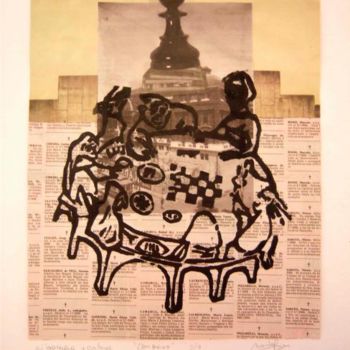 Dibujo titulada "Congreso" por Maribel Don, Obra de arte original