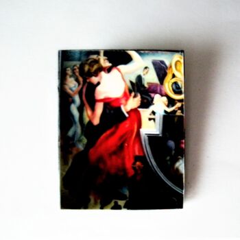 Collages intitulée "Broche Tango" par Maribo, Œuvre d'art originale, Collages