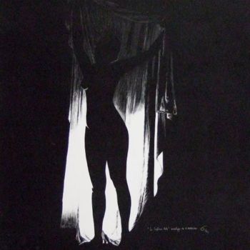 Disegno intitolato "septième voile" da Bernard Maricau, Opera d'arte originale
