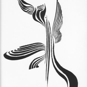 Disegno intitolato "Zen" da Bernard Maricau, Opera d'arte originale