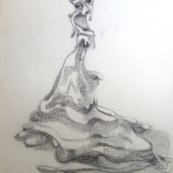 Disegno intitolato "Erotomane" da Bernard Maricau, Opera d'arte originale