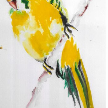 绘画 标题为“l' oiseau libre” 由Marie-Ange Nicaise, 原创艺术品, 水彩